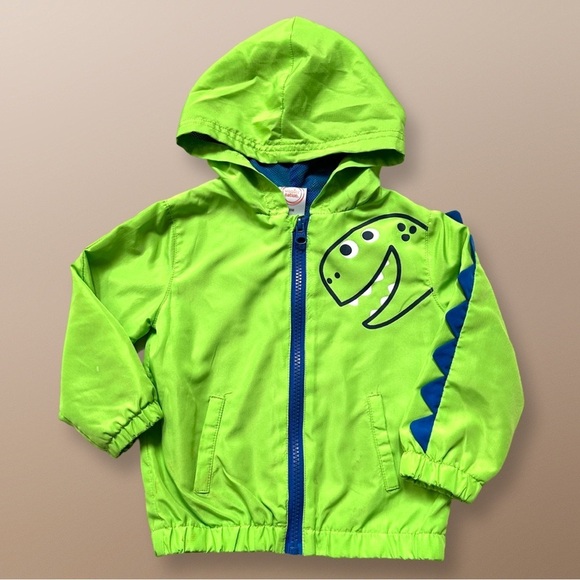 ⭐️ 5 for $25 Wonder Nation Green Dinosaur Hoodie Size 18 Months - Picture 1 of 4